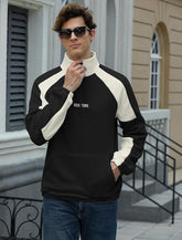 BLOCK ZIP-UP SWEATSHIRT - THE VOGUE APPARELS